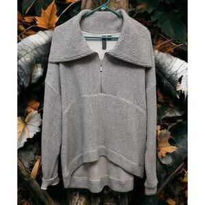 Sweaty Betty Women's Beige Gray Sweater Pullover Long sleeve Sz 10